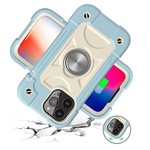 Coque iPhone 8 Plus Silicone Porte-Anneau Antichoc Géométrique Flexible Beige - 2