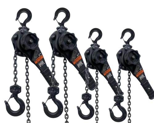 i-PLUS ���o�[�z�C�X�g 1ton 1.5m�}�b�g�u���b�N �� 1000kg �`�F�[���u���b�N �K�b�`�� �ג��ߋ@ �����@�`�F�[�� ���[���[ �ג��@ �`�F�[�� �z�C�X�g �y�ʉ� ���^�� ���o�[�K�b�`�� �p���[�z�C�X�g �Œ� �H�� (4��)