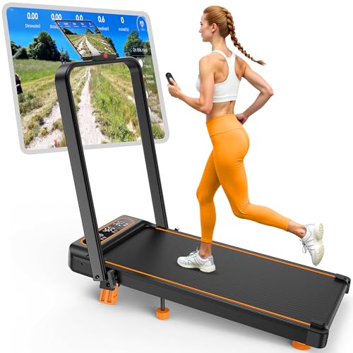 Rayspace Walking Pad Treadmill with 15% Incline Upgraded 3.5HP Low Noise Treadmills for Home 4 in 1 Foldable Treadmill Walking Pad with Handle 350+lb Capacity APP & Remote