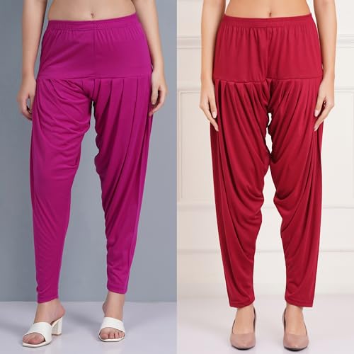 Image of Buy That Trendz Patiala Salwar for Women Relaxed Fit Viscose Patiyala Salwar Harem Bottom Pants