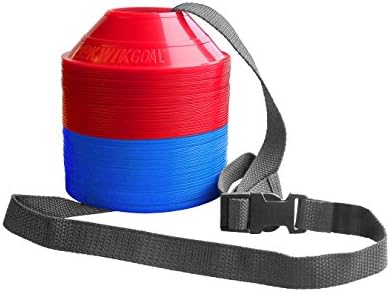 Kwik Goal Mini Disc Cone Kit (50-Pack), Blue/Red