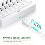 Caricabatterie Universale EBL Per AA AAA E 9V - Ricarica Rapida, Intelligente Con LED, Per Ni-MH - Foto 9