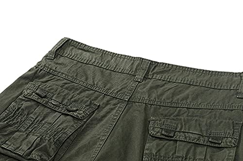 Mens Multi Pockets Cargo Pants Hiking Combat Work Outdoor Trousers Casual Slim Straight Fit Sweatpants4