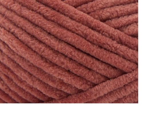 Image of Premier Yarns Parfait Chunky Chenille 3.5 Oz 6 Super Bulky Weight 3 Pack Bundle with Bella's Stitch Place Holders (Chestnut)