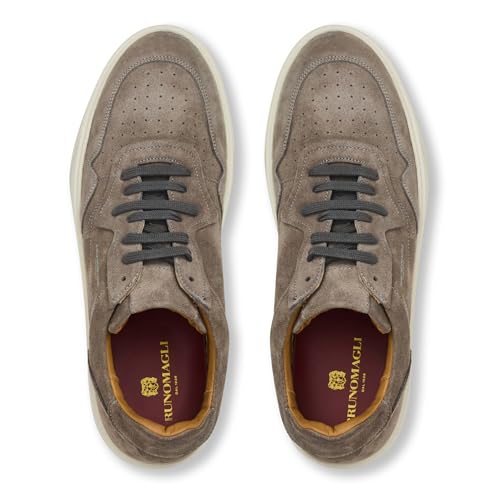 Image of Bruno Magli Men's Dezi Sneakers, Leather Shoes, Lace-Up Casual Shoes