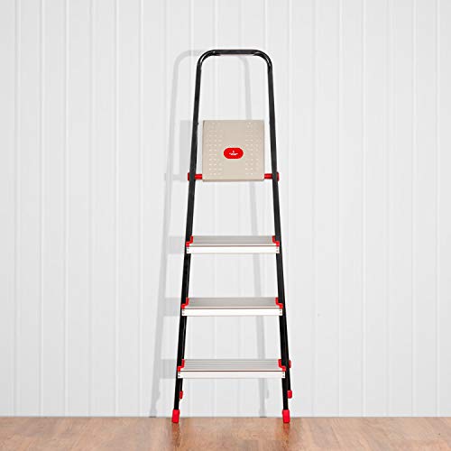 Image of Prestige PCBL Cleanhome Aluminium Ladder, 4 Steps -Multicolor