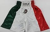 Oscar De La Hoya Signed Mexican Flag Boxing Trunks #L66895 - PSA/DNA Certified - Autographed Boxing Robes and Trunks