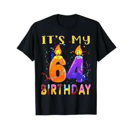 It's My 64th Birthday Sweet 64 Velas de cumpleaños años Camiseta
