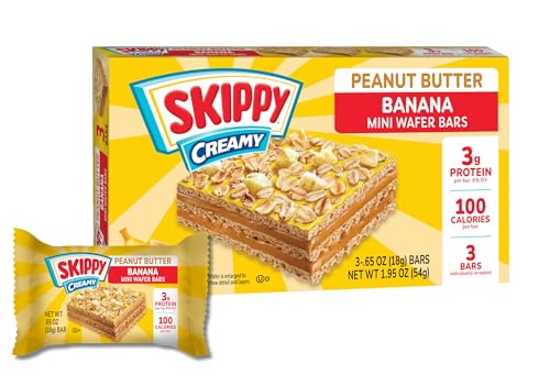 SKIPPY® Peanut Butter Wafer Bars Mini | Banana Flavored Coating