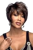Vivica A. Fox Hair Collection, Moore-V, Pure Comfort Cap, Pixie Style Wig (4 Medium Brown)