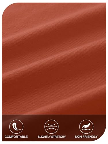 MEROKEETY Womens Casual Summer Sun Dress 2026 Spring Beach Vacation Crewneck Sleeveless Tank Cruise Shift Swing Sundress, Orange, Small