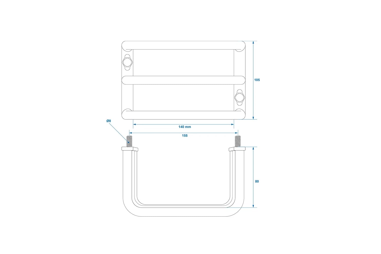 ProPlus 343649 Rücklicht-Schutzgitter Eisen 80 mm x 140 mm x 105 mm