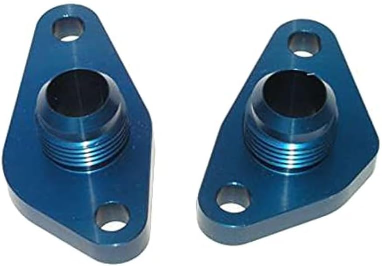 Meziere WP8812ANB Blue 12AN Water Pump Port Adapter for Small Block Ford