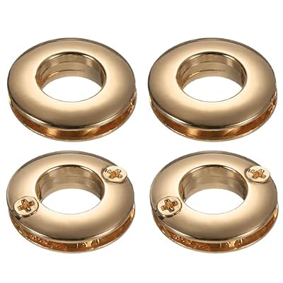 QUARKZMAN Anelli a Vite in Lega di Zinco Occhielli 10,6 mm Oro Chiaro 4Pz