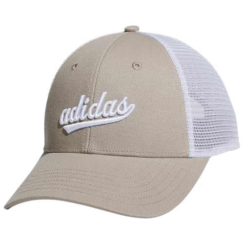 Casquette trucker Adidas mesh femme Wonder Beige visière été taille unique