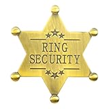 ERDOGLY Ring Security Badge Metal Brooch, Ring Bearer Gifts Wedding Accessories Keepsake for Party, Rehearsal, Youngs, Security Badges for Wedding Souvenirs