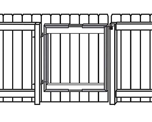 GatePro 7020003 48" - 84" Adjustable Gate Frame Kit - Black Finish