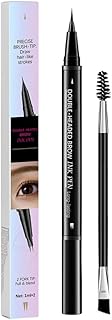 Lápiz de cejas líquido de doble extremo, colo...