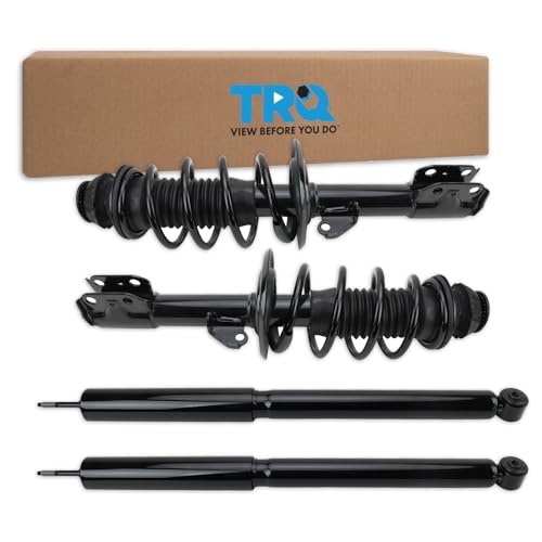Image of TRQ Front and Rear Complete Strut Assembly & Shock Absorber Kit Complete Strut & Coil Spring Assembly Compatible with 2011-2014 Scion xD