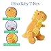 The Petting Zoo Baby T-Rex Stuffed Animal Plushie, Dinosaur Animals, ZOOLOGEE T-Rex Dinosaur Plush Toy 11 inches