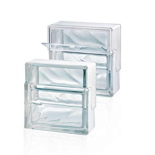 Pierre d'aération Fuchs 19x19x8 cm en brique de verre