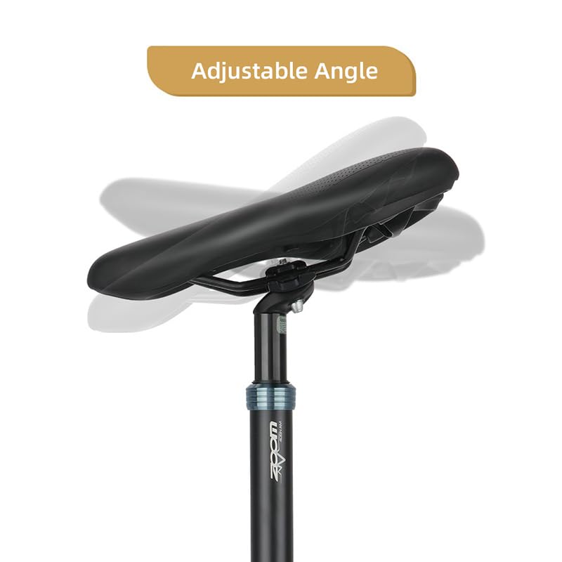 Tiges De Selle Pour VéLo Tige de selle de vélo vtt 27 2/31.6/28.6/30.4/30.8/33.9mm tige de selle réglable amortisseur Suspension barre de choc tige de selle de vélo Tige De Selle Suspendue(33.9mmX350m