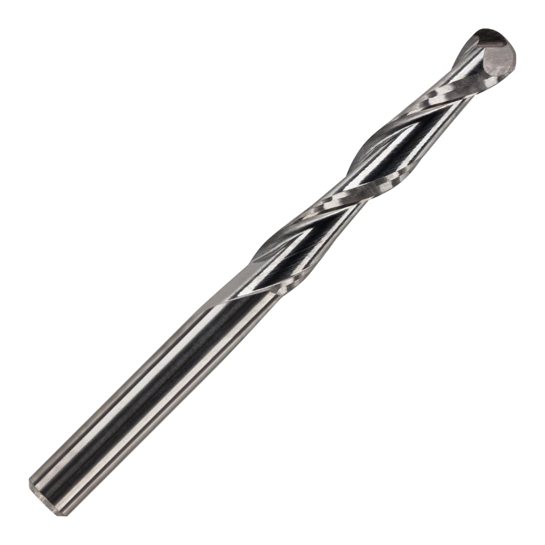 Rennie Tools - 6mm x 25mm Flute Solid Carbide Ballnose Spiral 2 Flute Up Cut Router Bit for PVC, Acylic, Wood and Hard Woods โ image 1