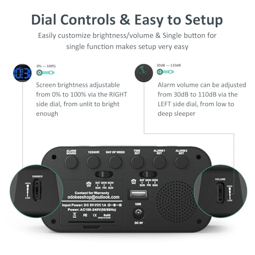 Odokee Digital Alarm Clock image product image