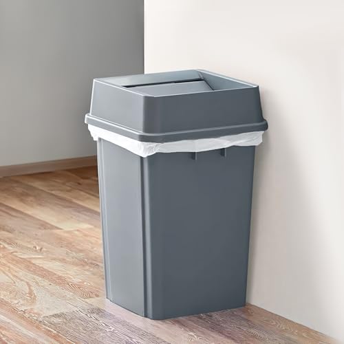 Caneca de basura rectangular 19 galones con tapa basculante miniatura 2