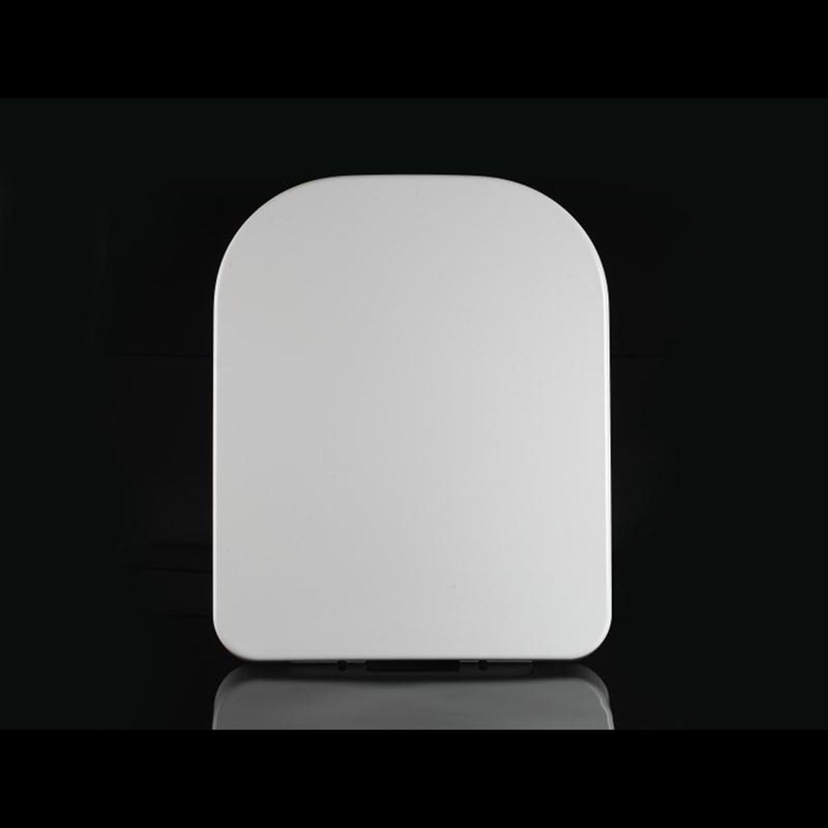 Tapa WC Rectangular. Asiento para Inodoro Cuadrada, Amplia Selección De Asientos De Inodoro De Cierre Lento,Cierre Lento, Bisagras Fuertes Fijación Superior,36 * 44cm
