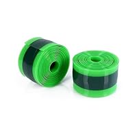 2 Foderi Antiforatura Per Pneumatici Bici - Verde Scuro, Compatibili Con 12-29 Pollici, In Poliuretano - Foto 2