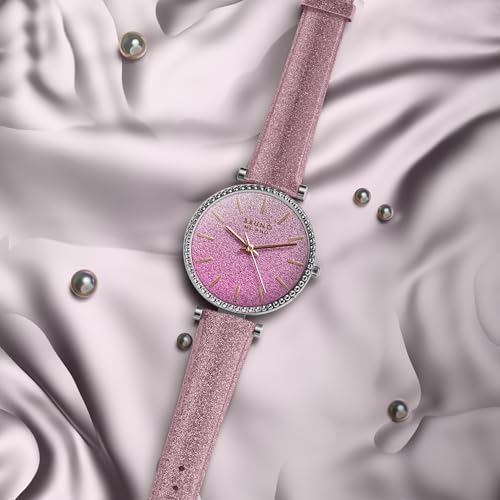 Image of BRUNO MILANO Fashion Forward Diamond Studded Bezel Watch with Added Sparkle for Women and Girls