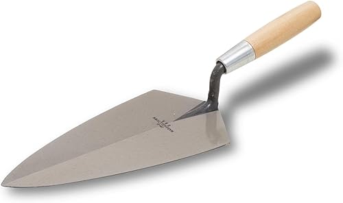 MARSHALLTOWN Paletas de ladrillo, estilo Filadelfia, 10 1/2 X 5 1/4 pulgadas, mango de madera, ladrillo, bloque, cantería, mampostería, hecho en