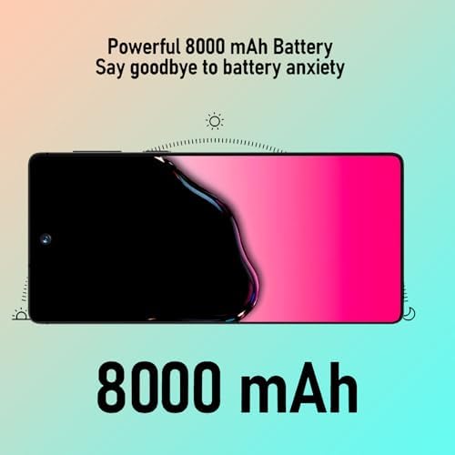 luckeu C26 Ultra Unlocked Phone 8GB+256GB Android 15 8000mAh Battery Black - 1