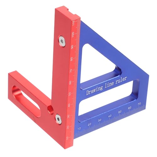 OSALADI 90degree Marker Angle Ruler Woodworking Tool High Precision Measuring Tool for Right Angle Aluminum Ruler for Woodworking Projects