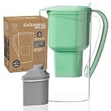 Jarra Filtradora Agua Grifo Verde ALKANATUR Drops 1,4 L Filtro Zeolita