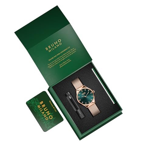 Image of BRUNO MILANO Stylish Watches Mesh Band Shiny Dial for Women and Girls