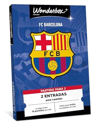 WONDERBOX Connect - Caja Regalo - FC Barcelona - 2 entradas para 1 Partido - para Todos los Partidos en casa - Spotify Camp NOU - Válido Durante 27 Meses | Ya disponible en tu tienda friki favorita! En mundofriki.es!