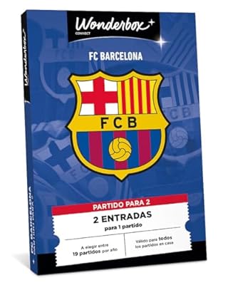 WONDERBOX Connect - Caja Regalo - FC Barcelona - 2 entradas para 1 Partido - para Todos los Partidos en casa - Spotify Camp NOU - Válido Durante 27 Meses | Ya disponible en tu tienda friki favorita! En mundofriki.es!