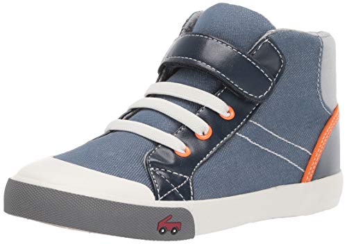 See Kai Run Boy's Dane Sneaker, Blue/Orange, 3Y M Us Little Kid #TOP27