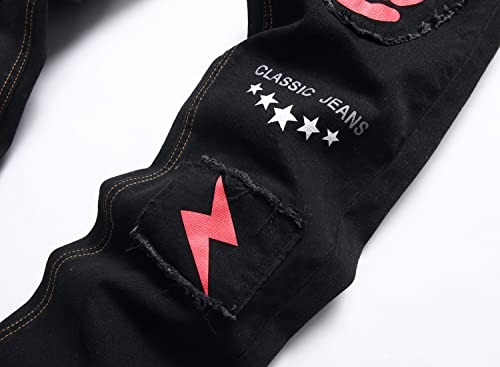 Supbird Boy's Skinny Fit Ripped Distressed Slim Fit Stretch Fashion Denim Jeans Pants(K008,16) #TOP3