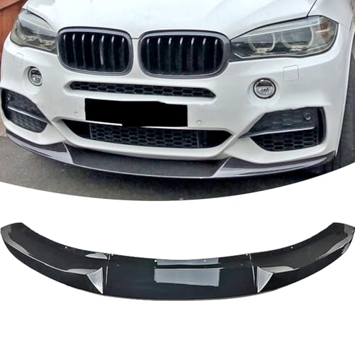 HHENGYISOUL Front Bumper Lip Fit for BMW X5 F15 2014-2018 M-Sport,3 PCS Front Bumper Lip Body Kit Compatible with BMW X5 F15 2014-2018 M-Sport Front Splitter, Black