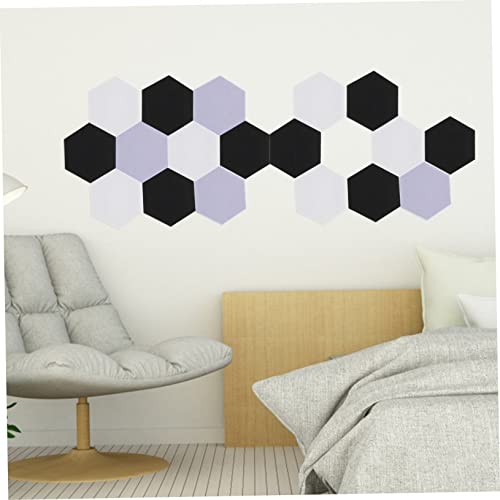 Paneles Acústicos Hexagonales ibasenice 12pcs Paneles Absorbentes de Sonido Autoadhesivos para Pared, Material Resistente al Fuego de Alta Densidad para Estudios Ktv y Uso en Casa miniatura 7