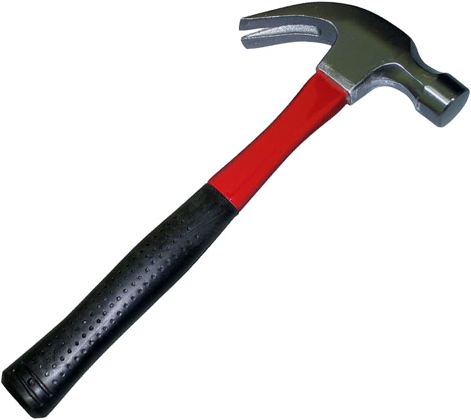K Tool International 20 oz. Claw Hammer with Fiberglass Handle
