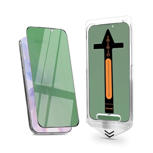 Verre trempé iPhone 7 Air 6.6 dégradé vert anti-espion couverture complète