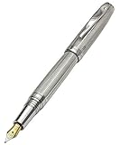 Ein handgefertigter Clip aus massivem Messing in einer wellenartigen Form. Massives 925 Sterling Silber Barrels sind diamantiert und gestempelt