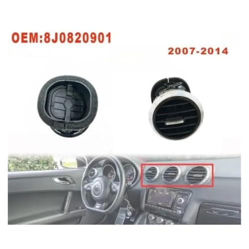 Panel central difusor de rejilla para TT Mk2 8J 2007-2014, modelo 8J0820901 3