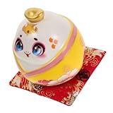 Encourage l'épargne : cette tirelire en céramique est à la fois décorative et fonctionnelle, incitant à épargner efficacement. statue de serpent chinois