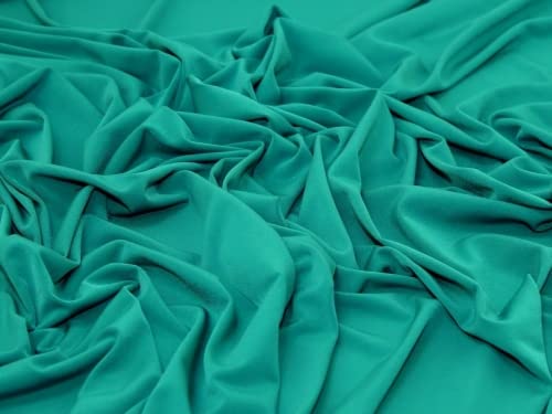 Heavy ITY Silky Stretch Knit Fabric Minerva Core Range Jade Teal - per metre