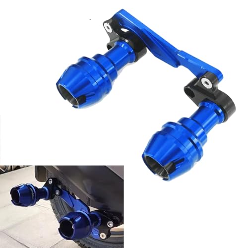 Image of Vagary Fork Slider -Anti Crash Protector Rear Fork Wheel Slider for Yamaha Aerox 155 (Blue)